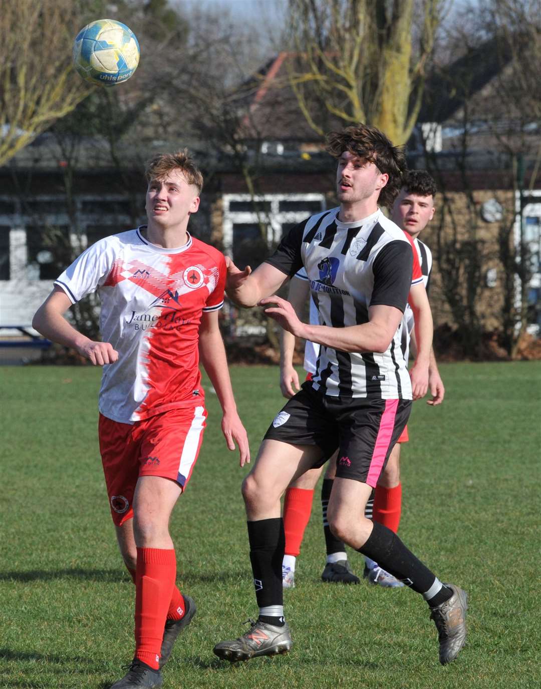 Action from South Lincs Swifts' home defeat to Wittering in Division Three of the Peterborough League. Photo: Chris Lowndes