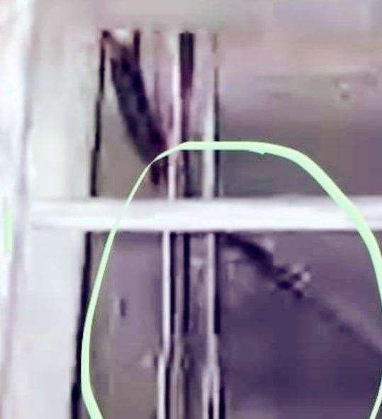 'A ghostly monk' was caught on camera in the cellar. (30198454)