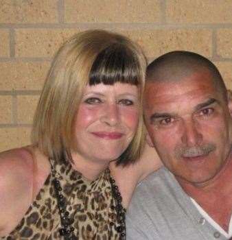 Michelle Sage, and right, with her husband Graham before the life-changing attack