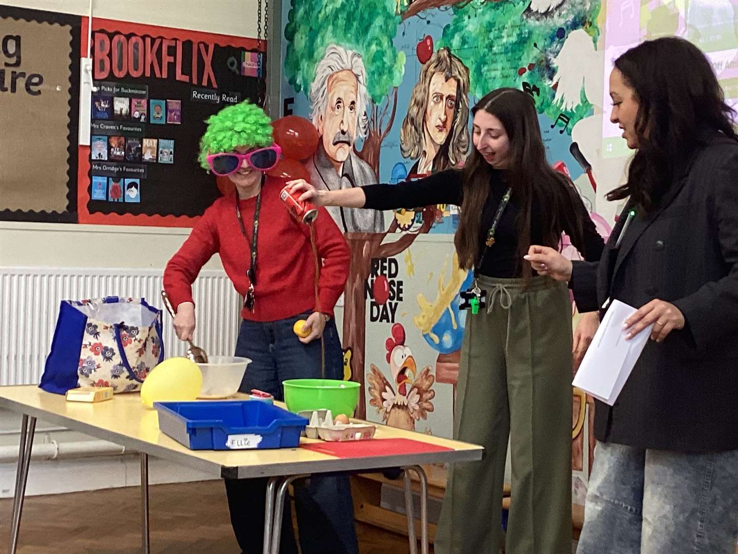 Buckminster Primary School staff and children had a fun-filled day on Comic Relief.