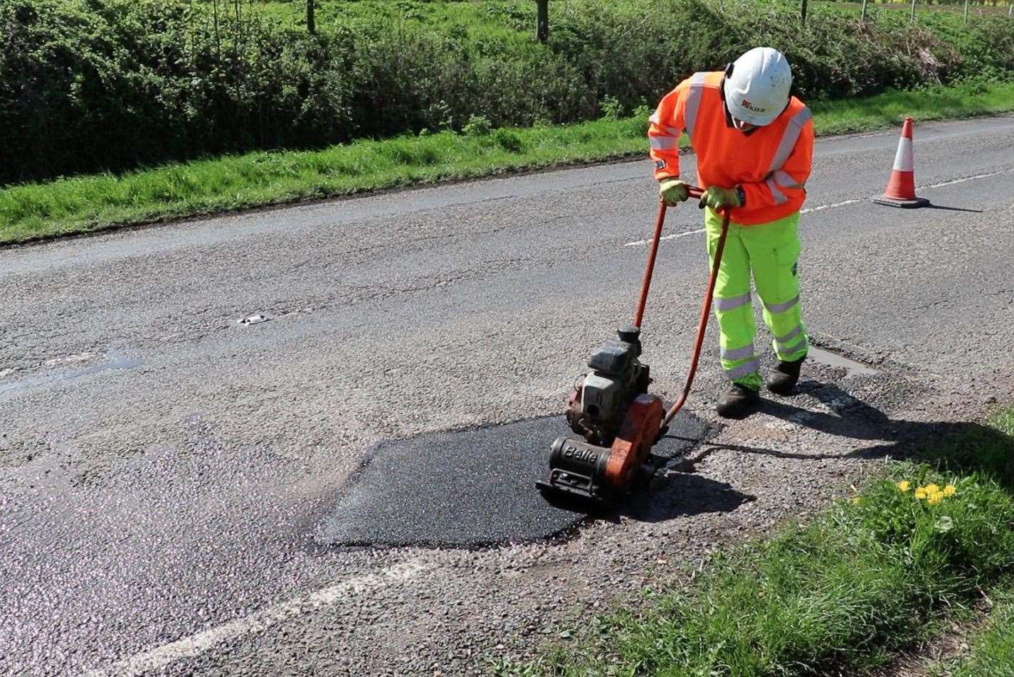 Pothole repairs underway: Ensuring smoother journeys for Lincolnshire residents. Photo: LCC