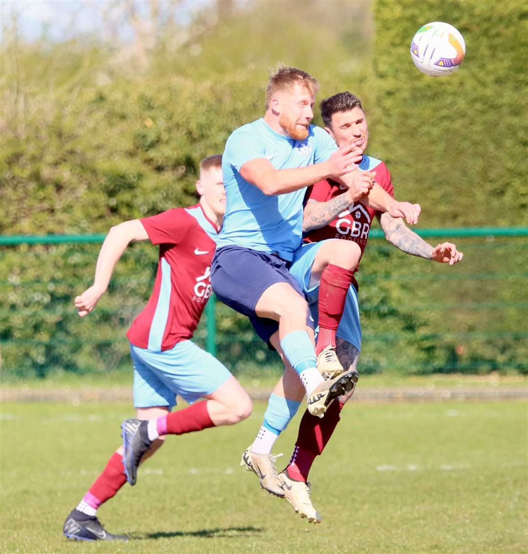 Match action from Deeping Rangers' home win over Newark Town. Photo: Jason Richardson