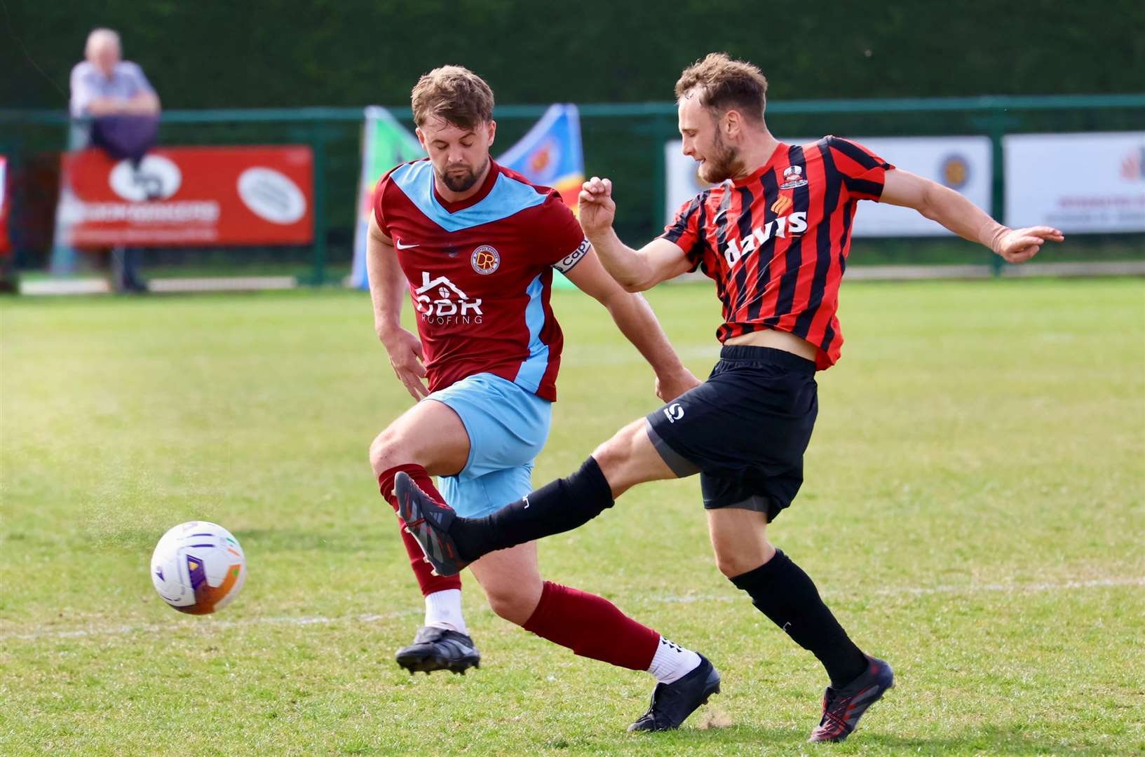 Action from Deeping Rangers' home win over Shirebrook Town. Photo: Jason Richardson