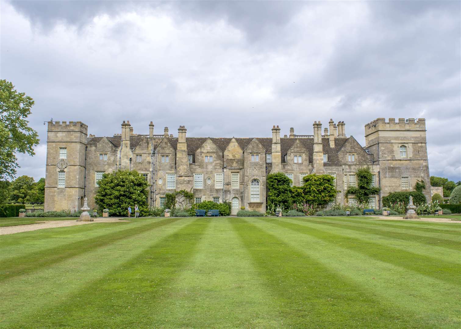 Visitors enjoy the open gardens event at Grimsthorpe Castle.