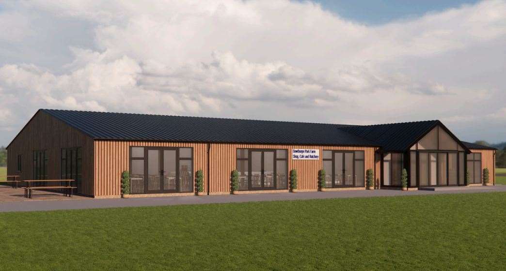 The proposed cafe and farm shop at Bowthorpe Park Farm. Photo: Austin John Architectural