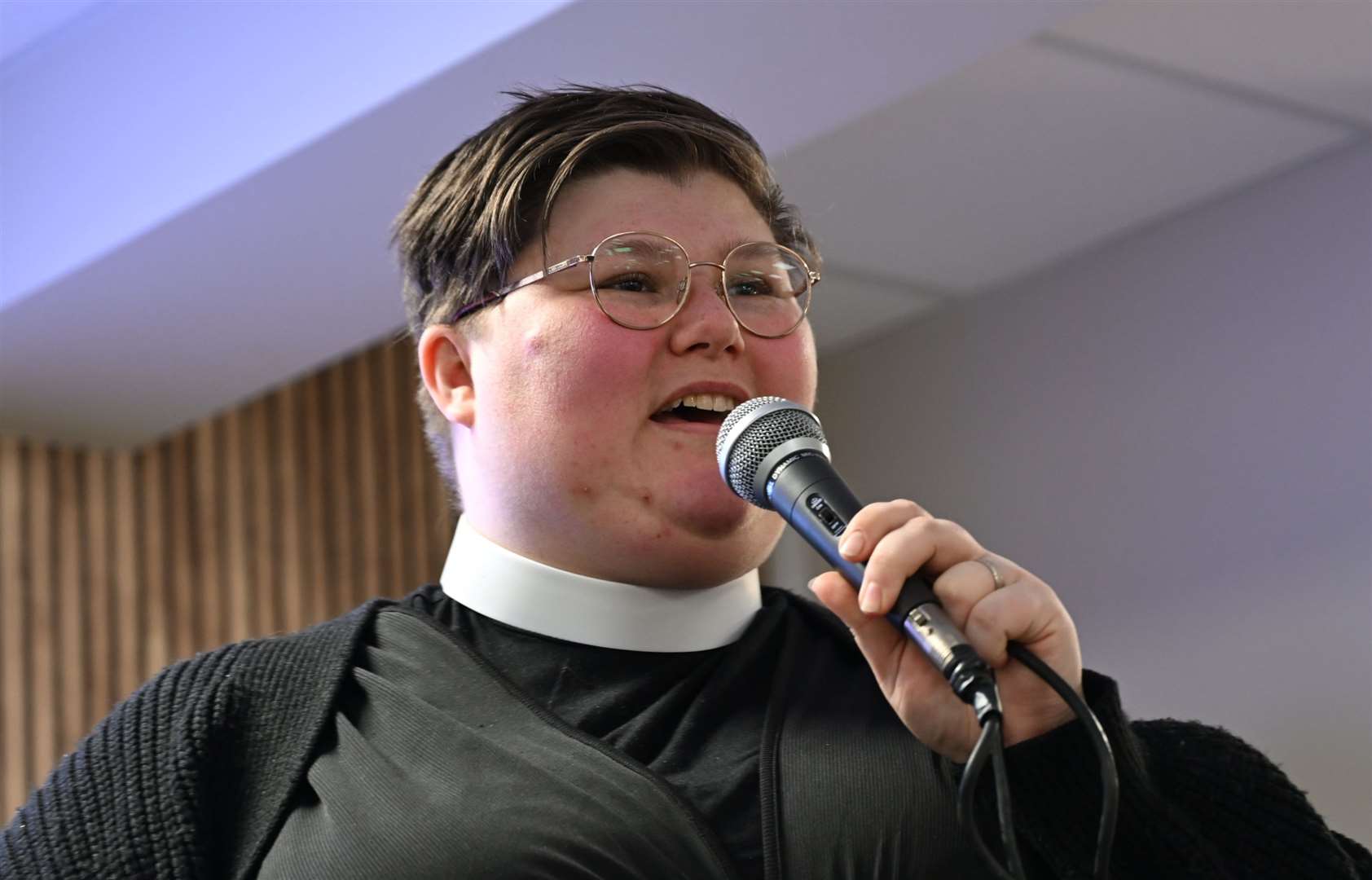 National Grief Advice Service offices opening at Wharf Road, Grantham. Mother Hannah from St Wulfram's Church