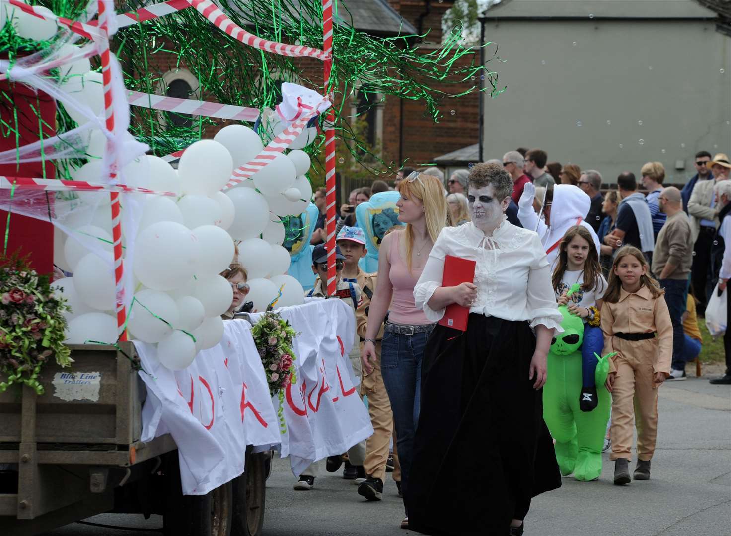 Enjoying the fancy dress