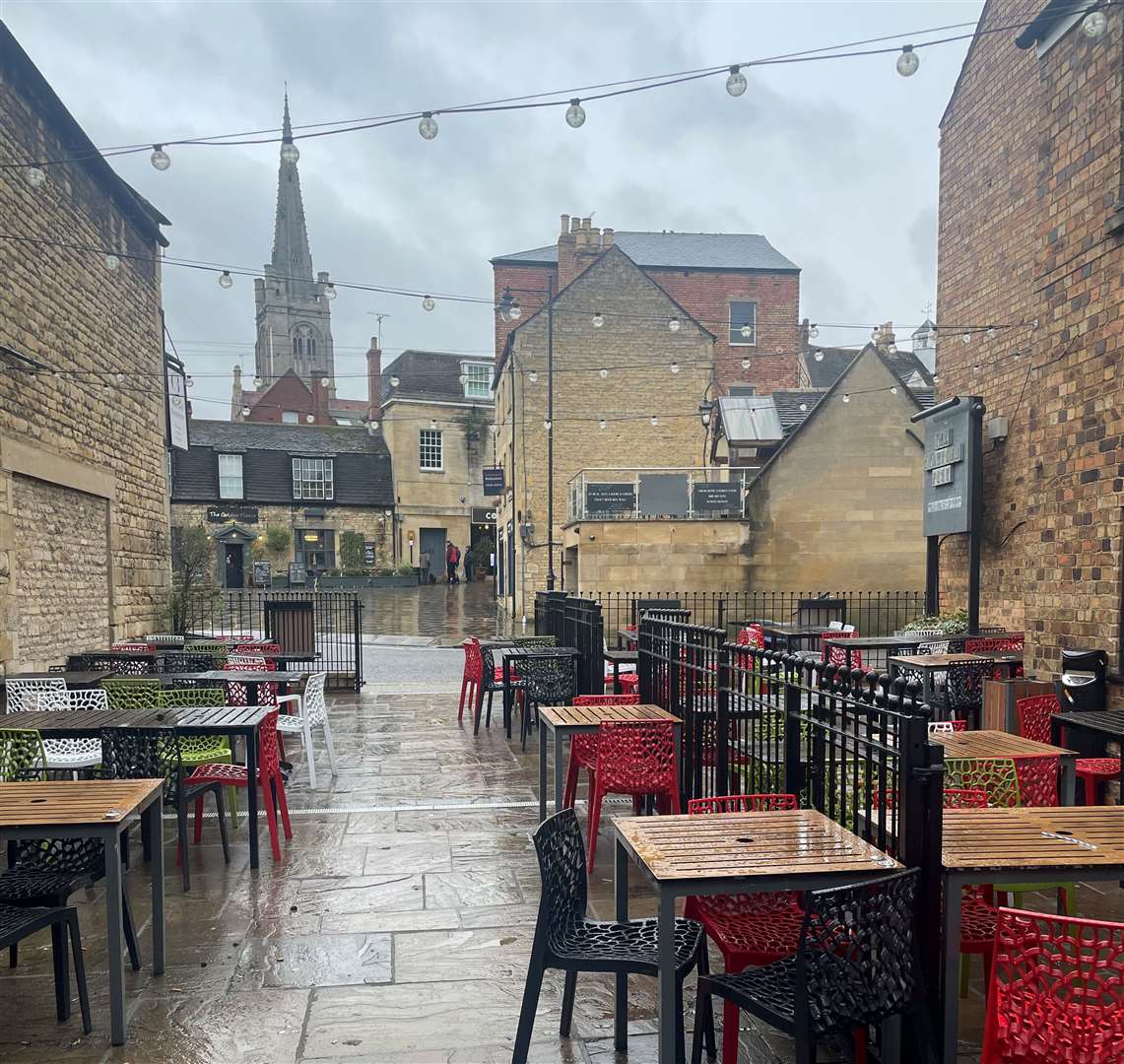 What a view from the beer garden