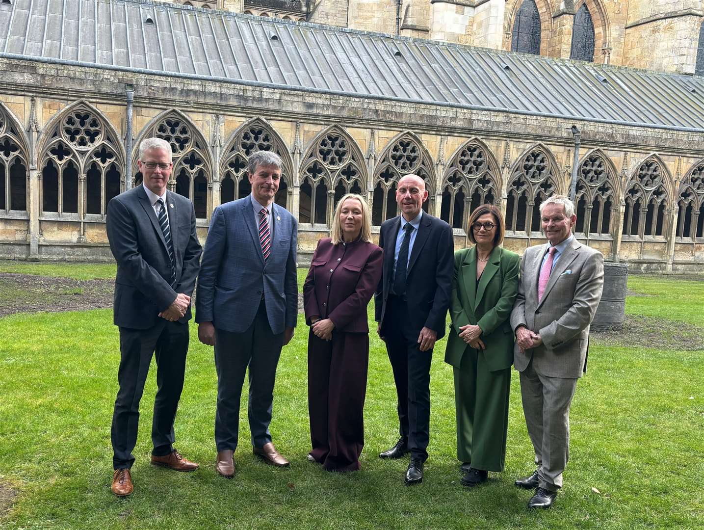 Leaders and chief executives of Lincolnshire County Council, North Lincolnshire Council and North East Lincolnshire Council. Photo: James Turner