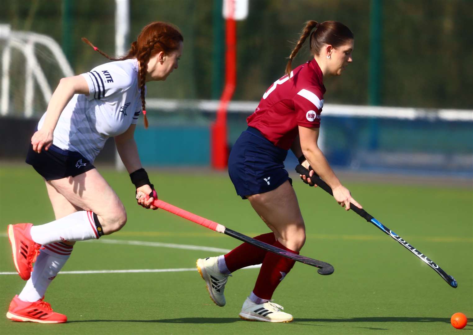 Action from Spalding Ladies' victory over City of Peterborough 3rds on Saturday. Photo: Nigel Cookson