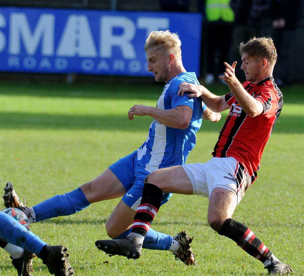 FA Vase action from Holbeach's home defeat to Droitwich Spa. Photo: Chris Lowndes