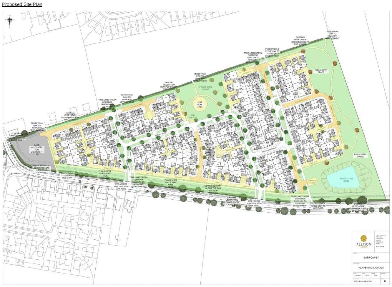 How the Low Road development will be laid out.