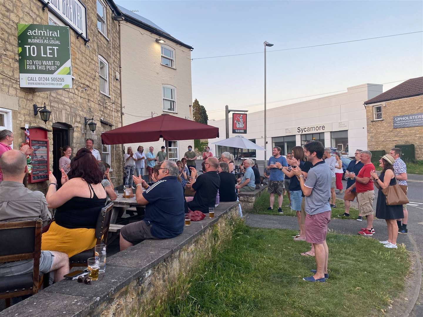 Regulars turned out to say a fond farewell