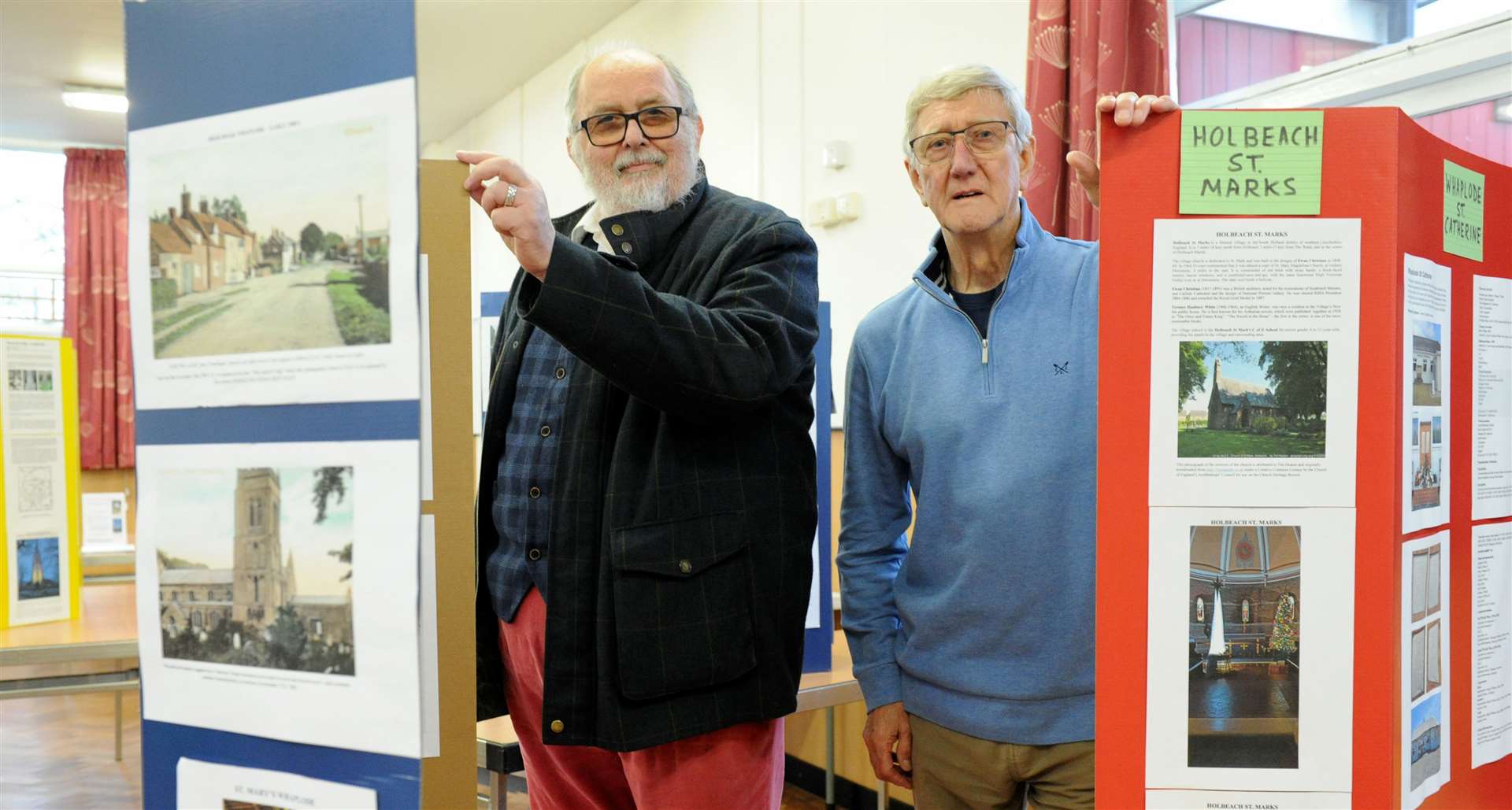 Elloe Stone Villages Heritage Group founders Geoff Taylor and Les Dingley. Photo: Chris Lowndes
