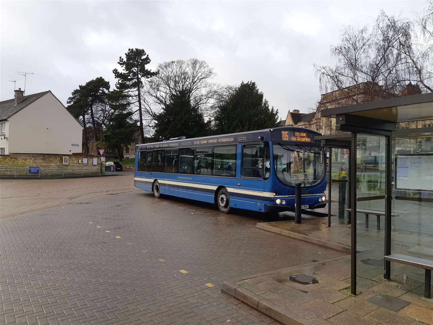 The 205 bus at Stamford Bus Station