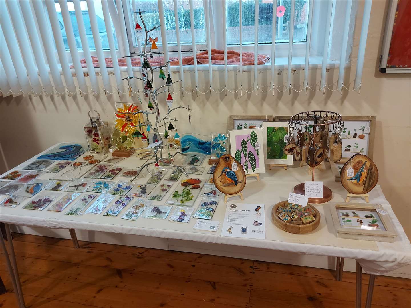Work on display at the winter exhibition.