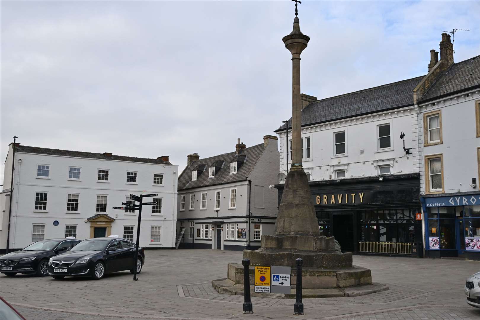 The Market Place in Grantham