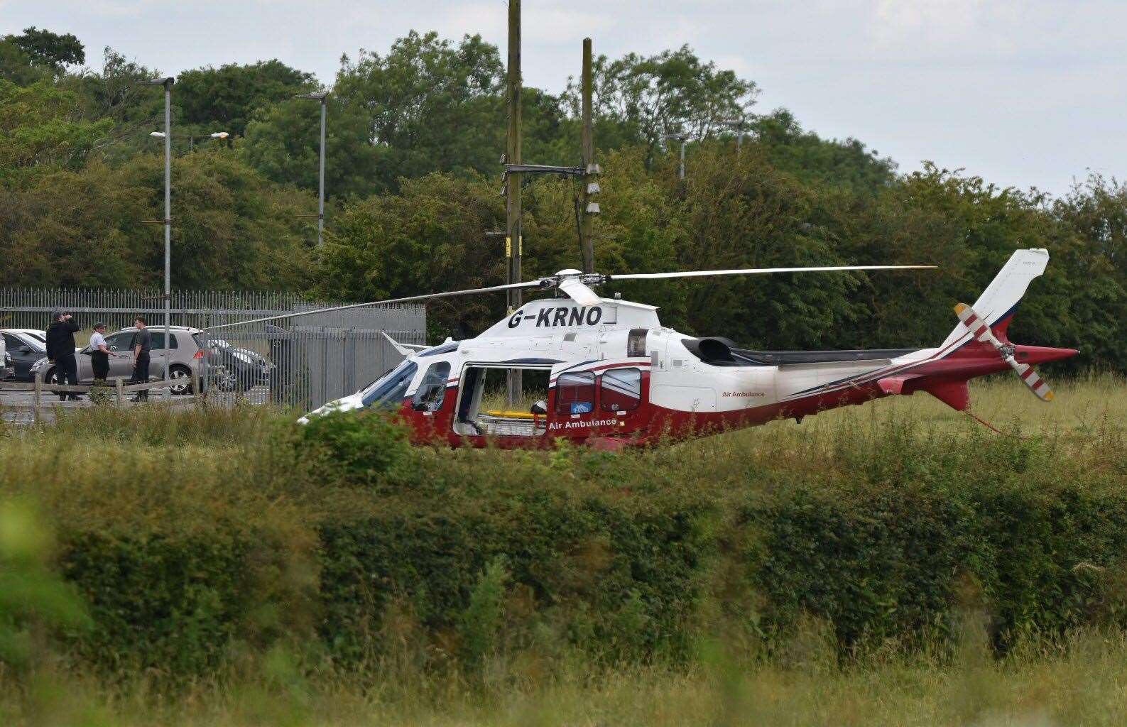 An air ambulance was called. Photo: R. S. Mortiss