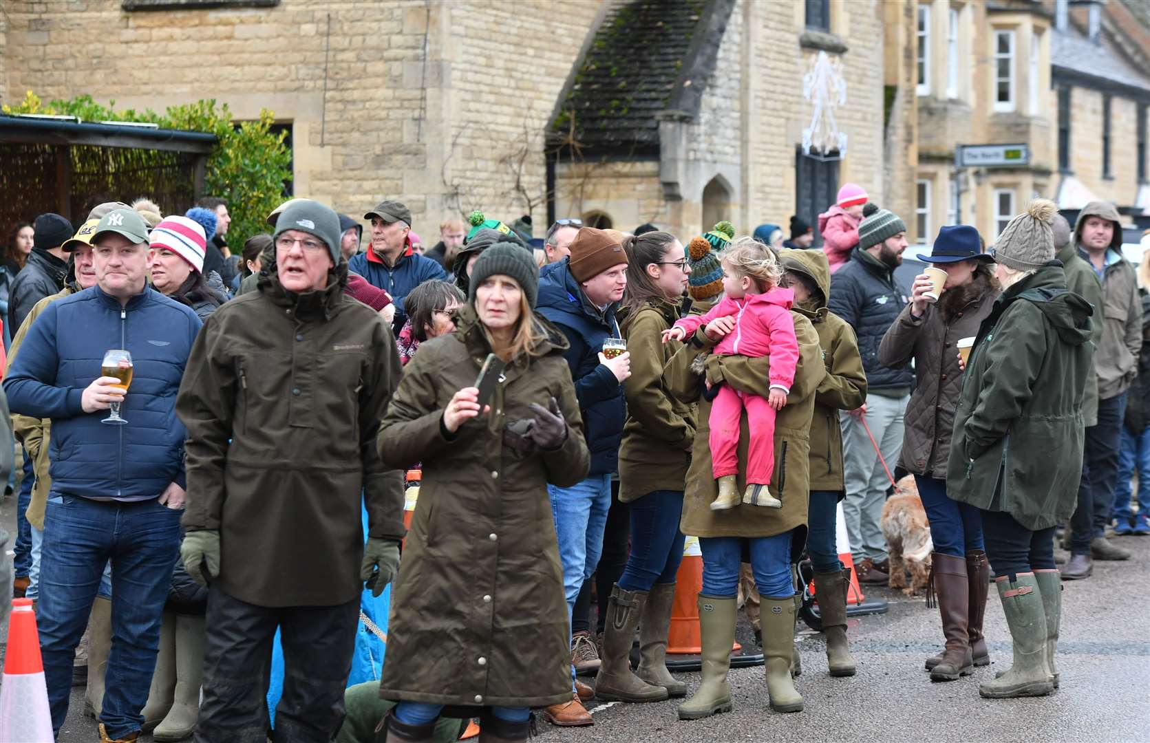 Fitzwilliam Hunt New Year's Day meet at Wansford. Photo: David Lowndes
