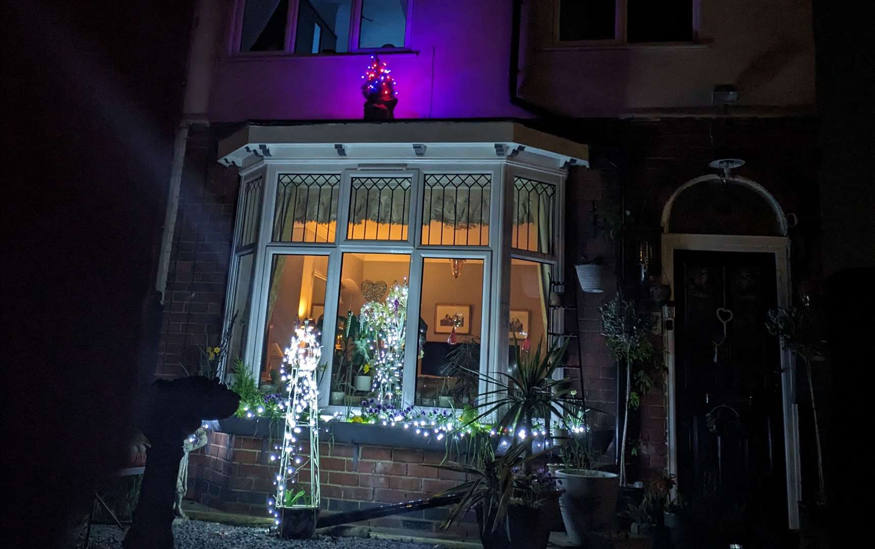 Christmas lights on St Andrew's Drive, Lincoln, which are causing disruption to neighbours