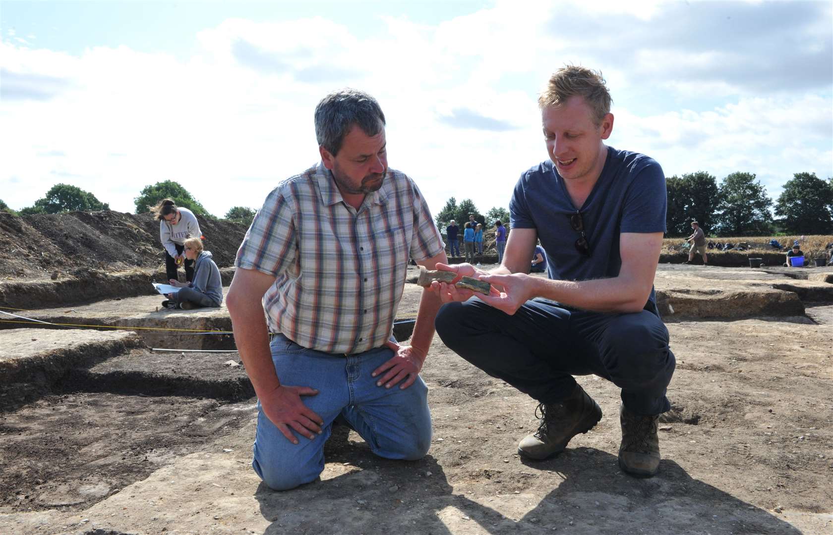 Duncan Wright at the archaeological dig in Crowland (50267563)