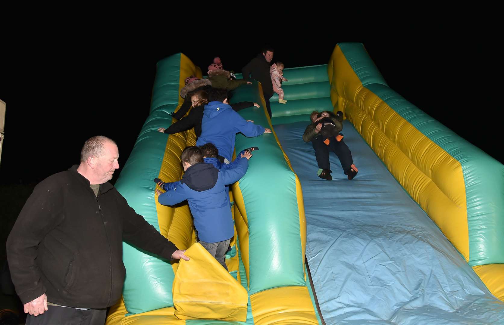 The display and entertainment was held on the playing field of Stamford Welland Academy. Photo: David Pearson