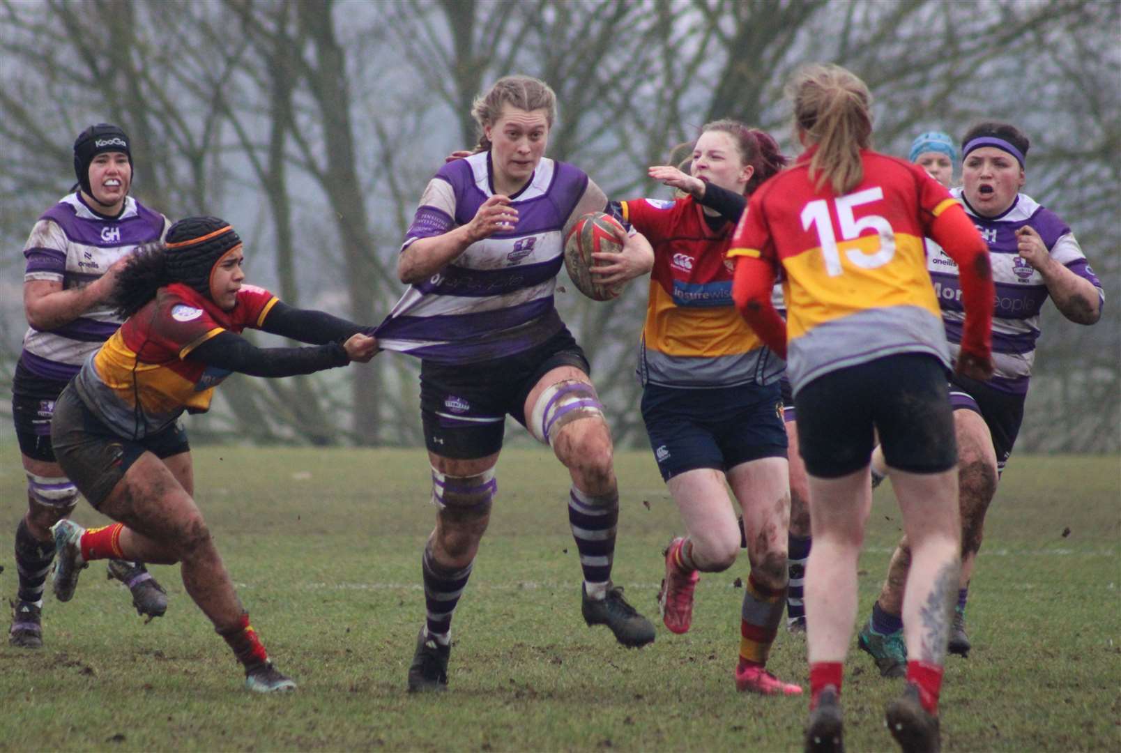 Action from Stamford Women's defeat at Peterborough. Photo: Darren Dolby