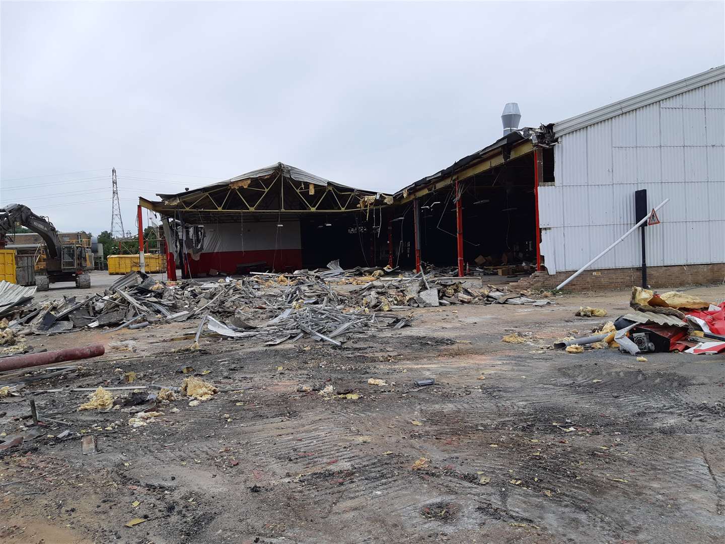 A part-demolished building (57925613)