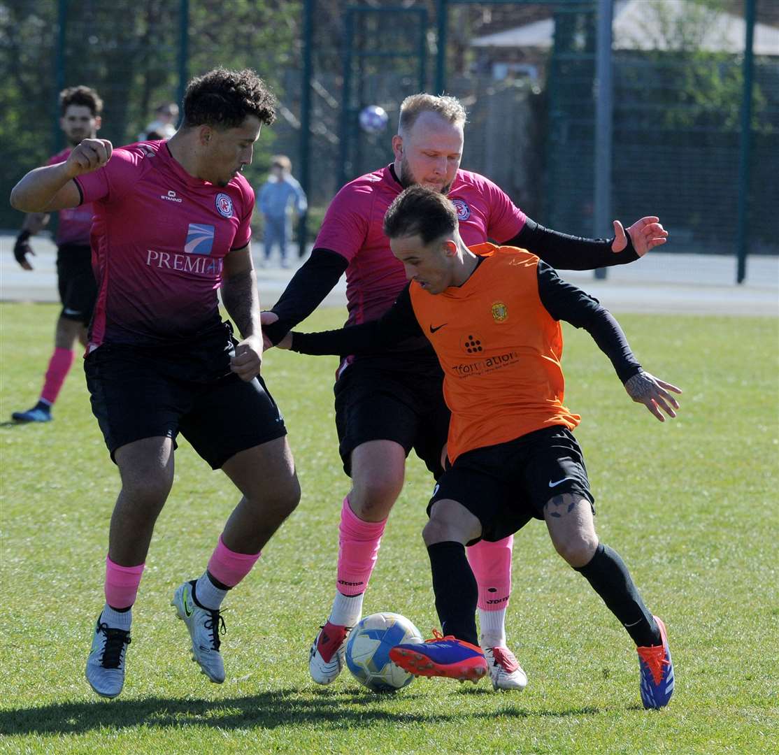Action from Stamford Bels' home win over Wittering Premiair on Saturday. Photo: Chris Lowndes