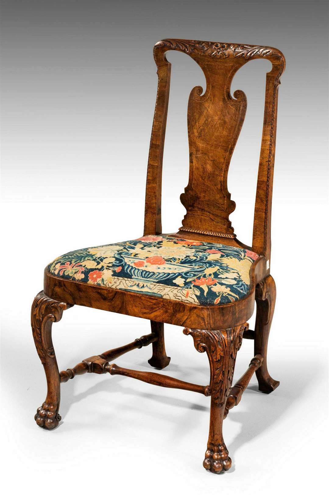 Lot 39: One chair from a set of eight George II walnut chairs, circa 1730 | Est. £40,000-60,000 (+ fees). (58822237)