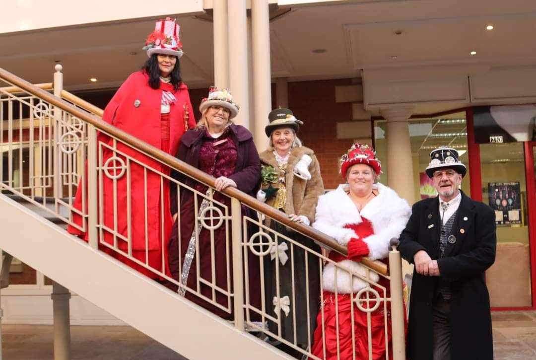 The Grantham Steampunk Society held their first ever Christmas event in the town. Photo: Angela Reeves