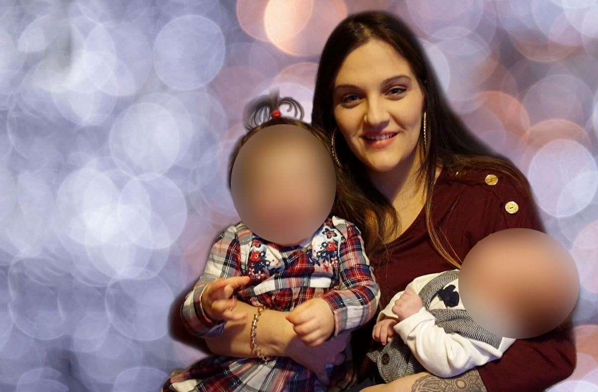Daniela Espirito Santo with her two children.