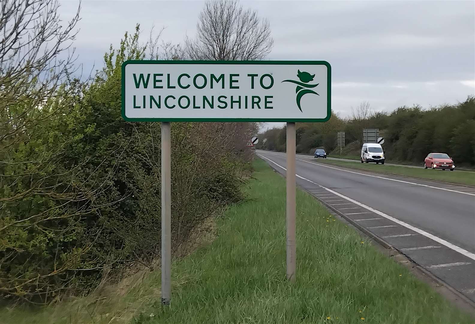 Welcome to Lincolnshire sign, near Sutton Bridge