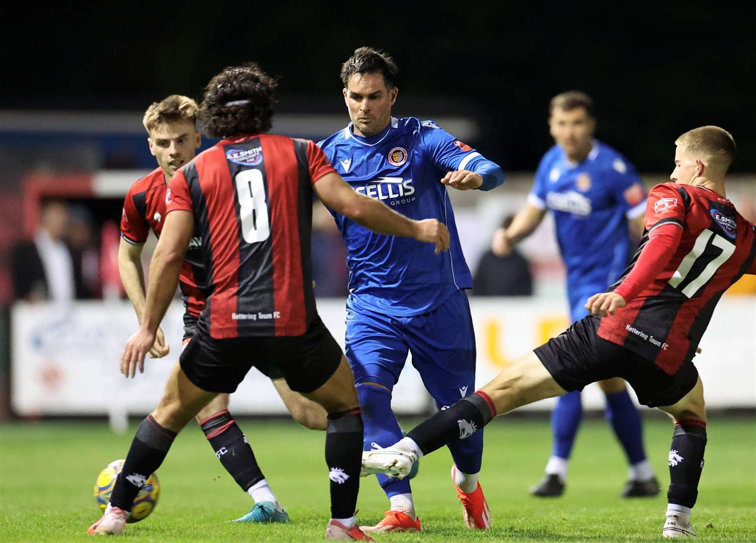 Action from Stamford's midweek defeat at Kettering Town. Photo: Rob O'Brien