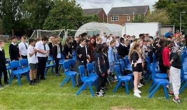 Youngsters took part in World Music Day at Holbeach Primary Academy. PHOTO: SUBMITTED