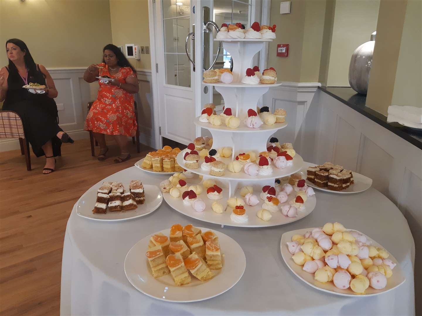 The chefs created a fine spread for the opening