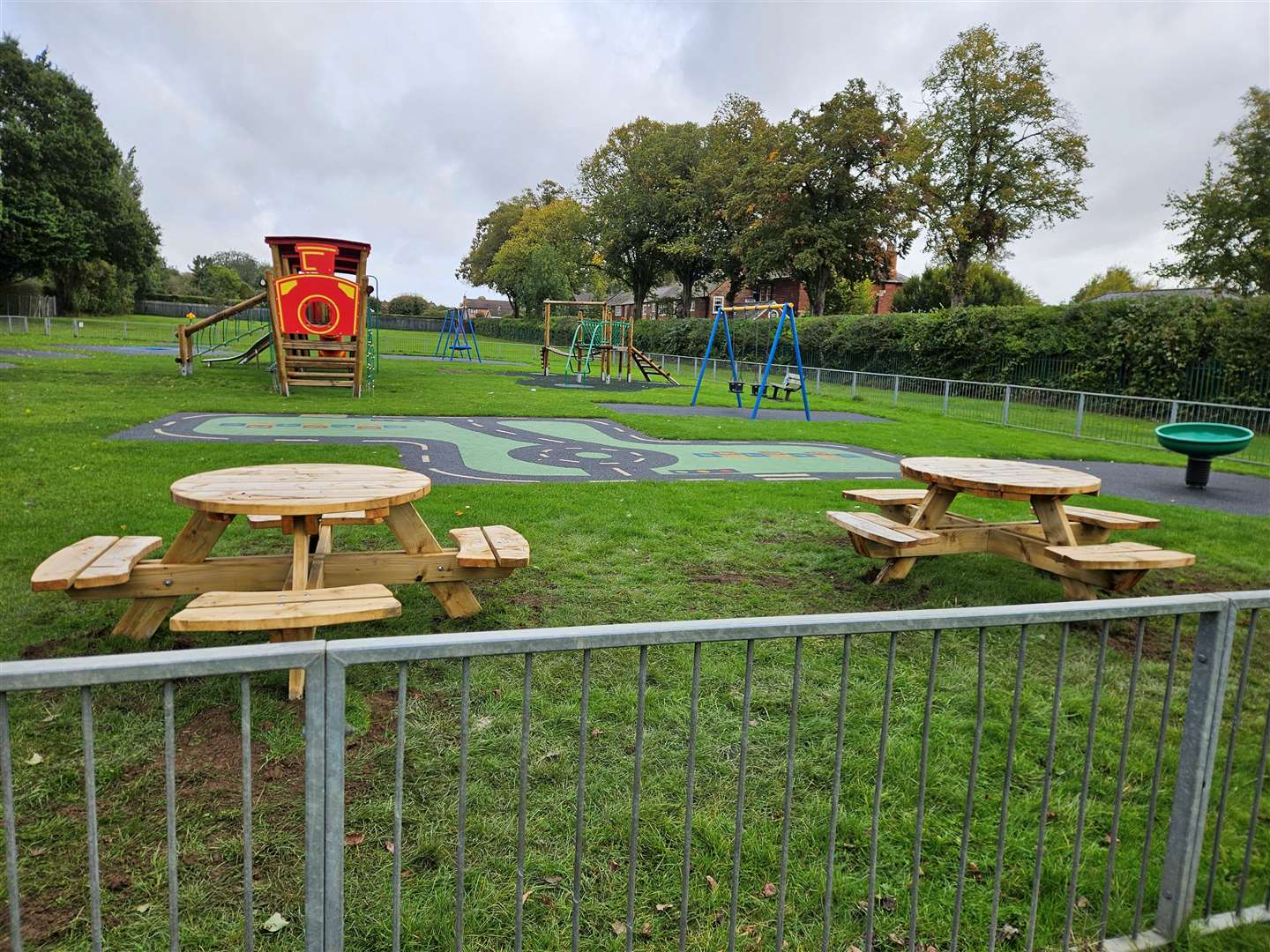 The benches have been added to Gonerby Hill Foot park.