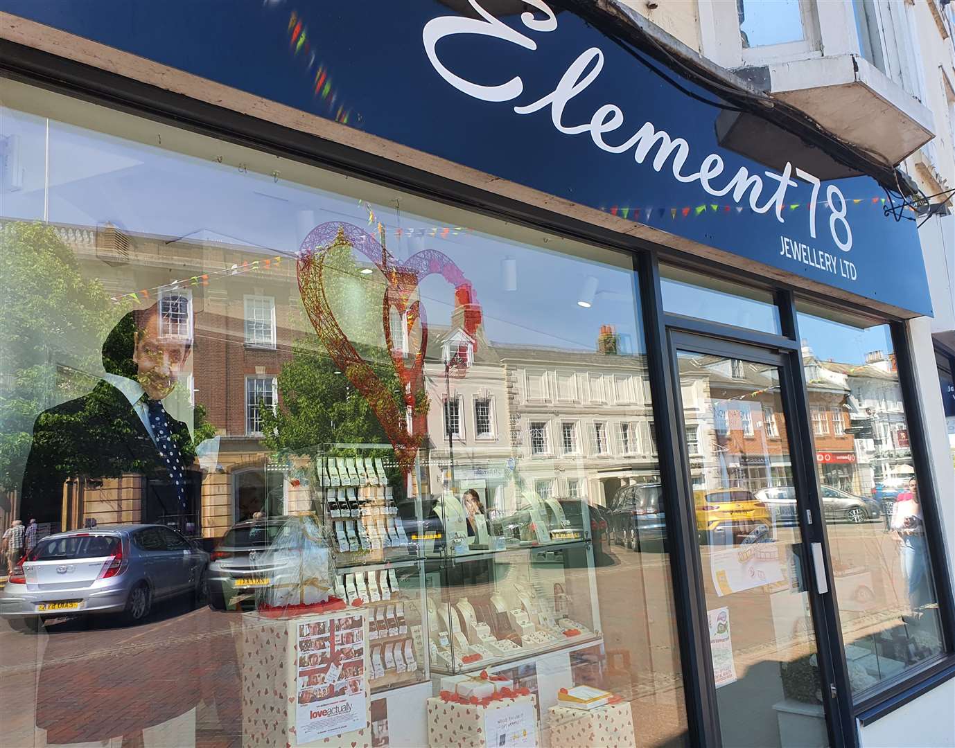 Element 78 had a Love Actually theme reflecting Rowan Atkinson's 'giftwrapping' scene in the Rom Com a part of the Spalding Flower Parade competition