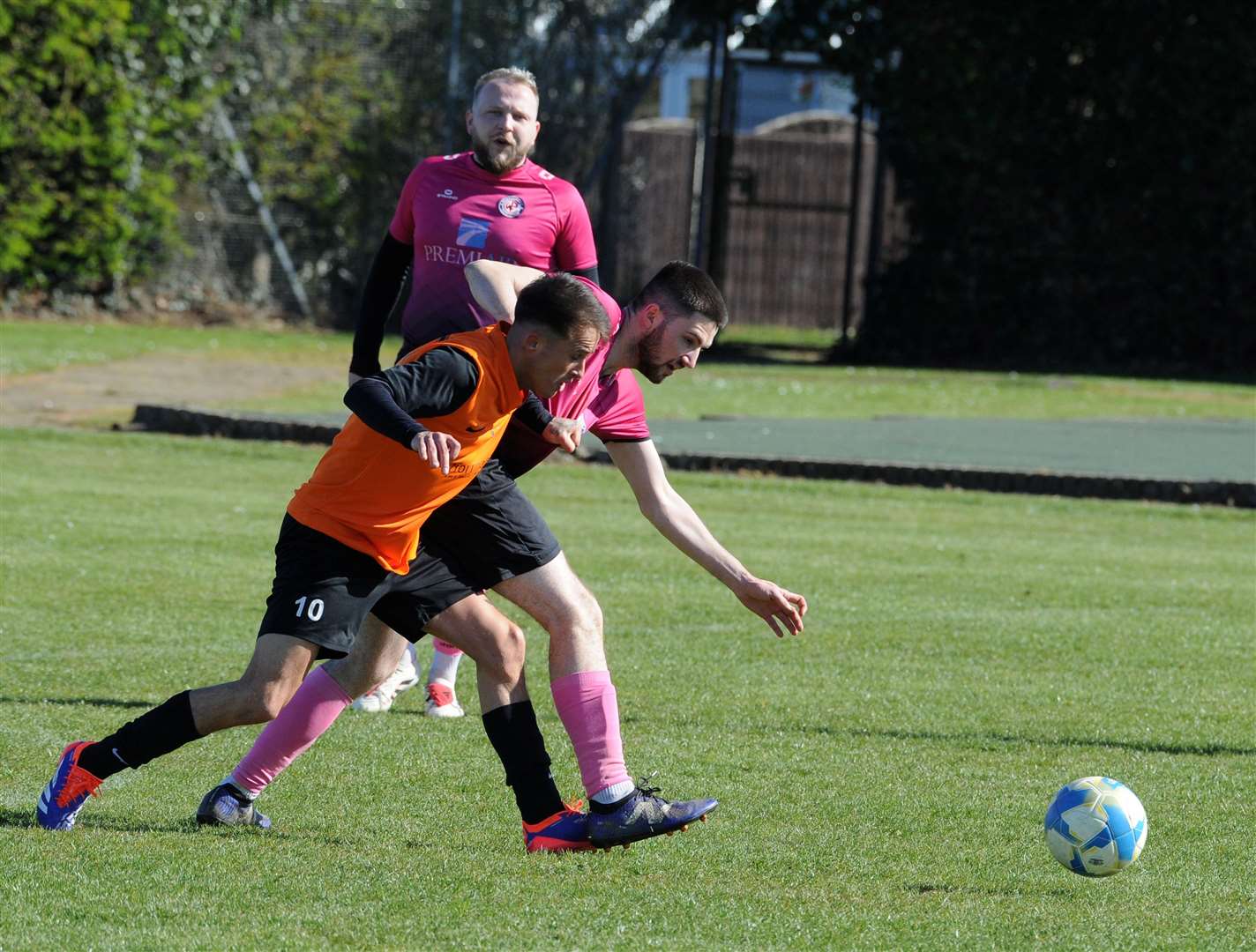 Action from Stamford Bels' home win over Wittering Premiair on Saturday. Photo: Chris Lowndes
