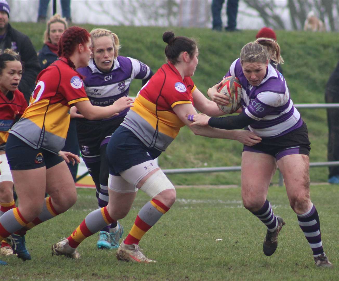 Action from Stamford Women's defeat at Peterborough. Photo: Darren Dolby
