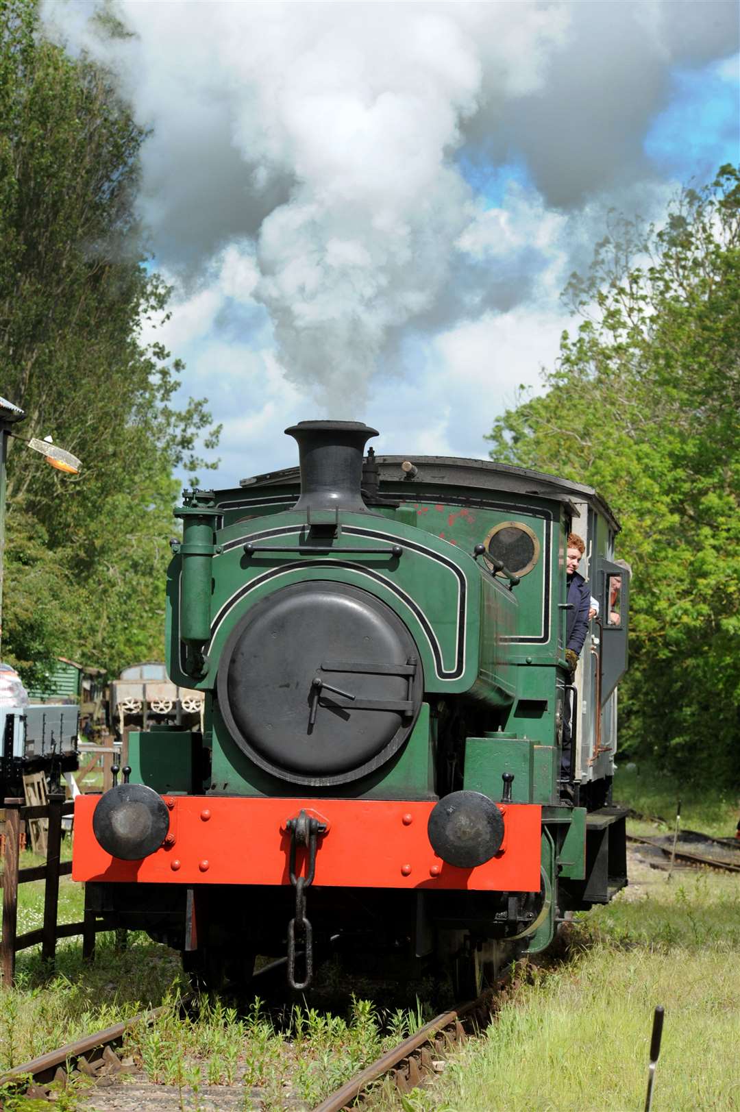 The museum has working locomotives