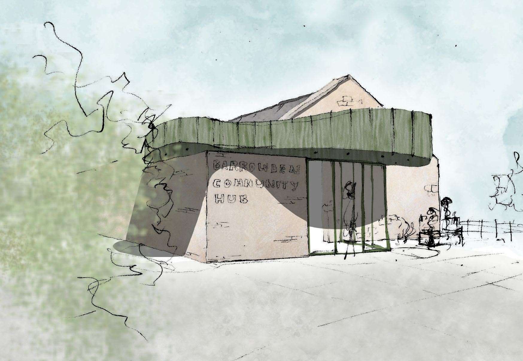 Barrowden Village Hall artists' impression