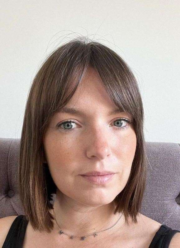 Gemma after having her hair cut.