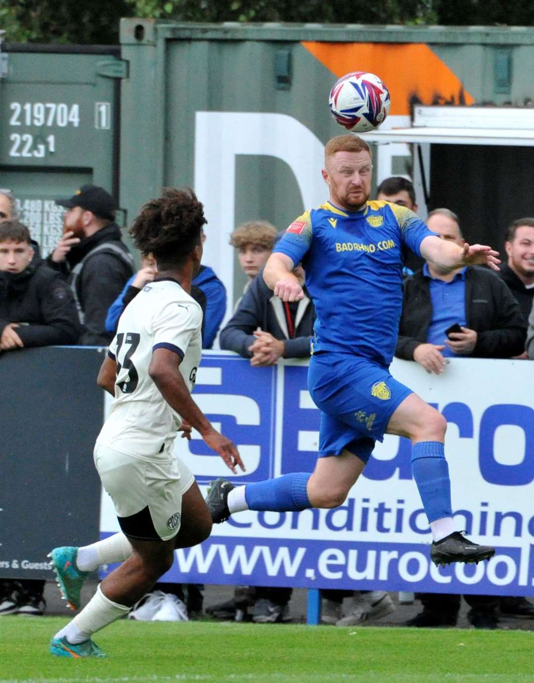 Action from Spalding's pre-season friendly with Peterborough United. Photo: Chris Lowndes