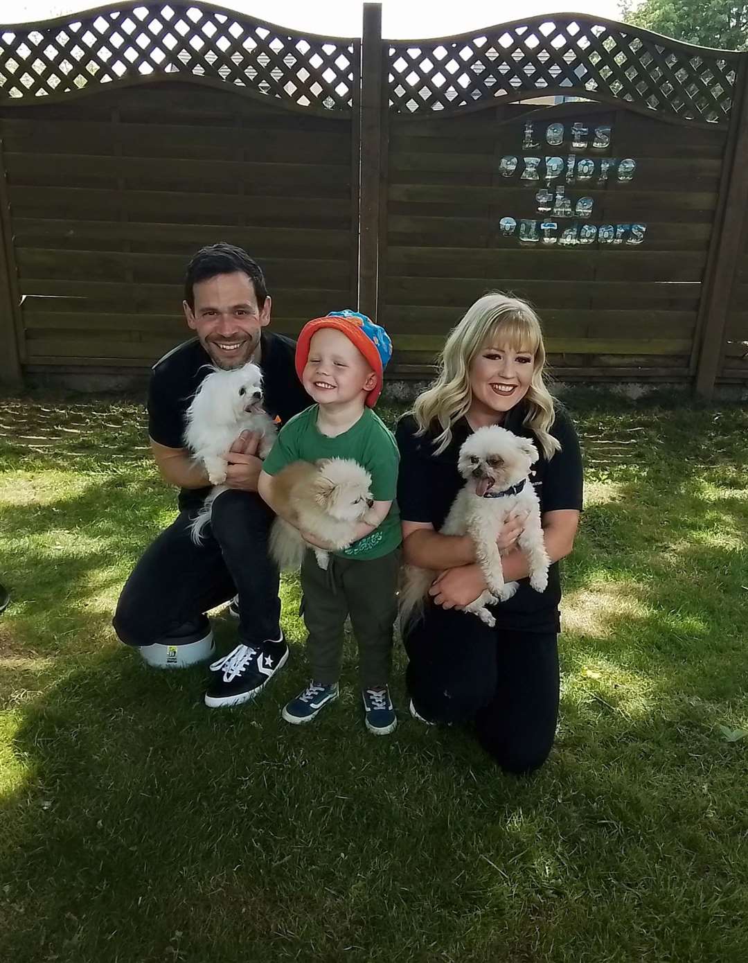 Left to right: Ross Murrell, Ethan, and Lucy Heath.