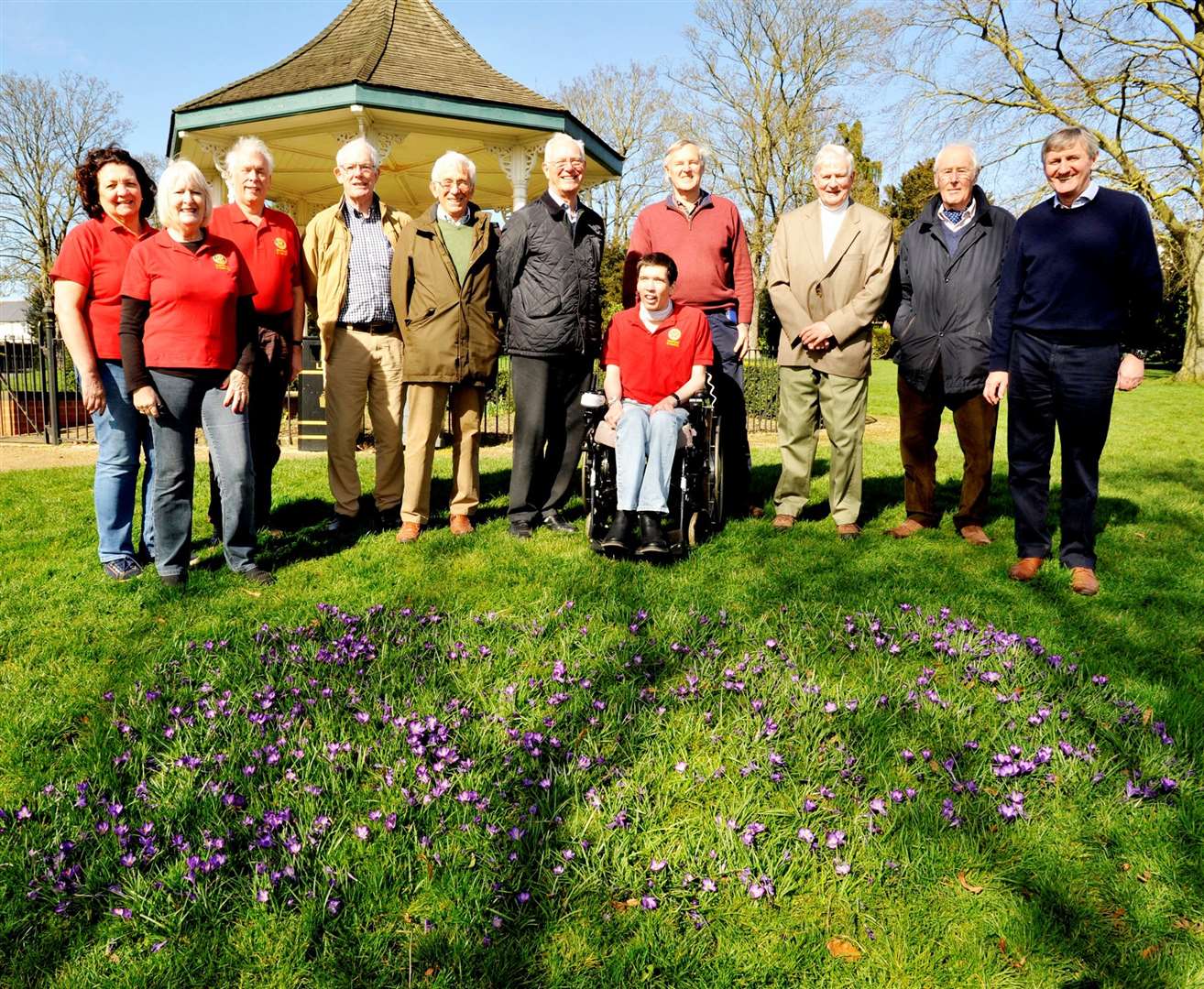 The purple for polio team