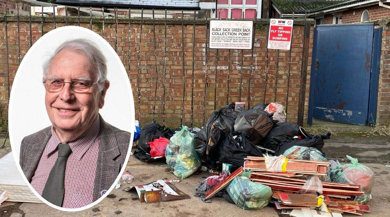 Coun Michael Booth feels fly-tipping is getting worse