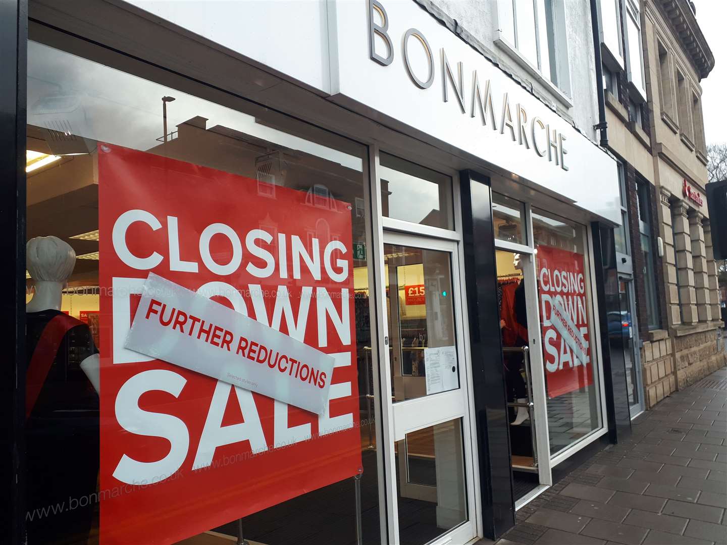 Bonmarche in Grantham High Street is holding a closing down sale...but could stay open. (26162179)