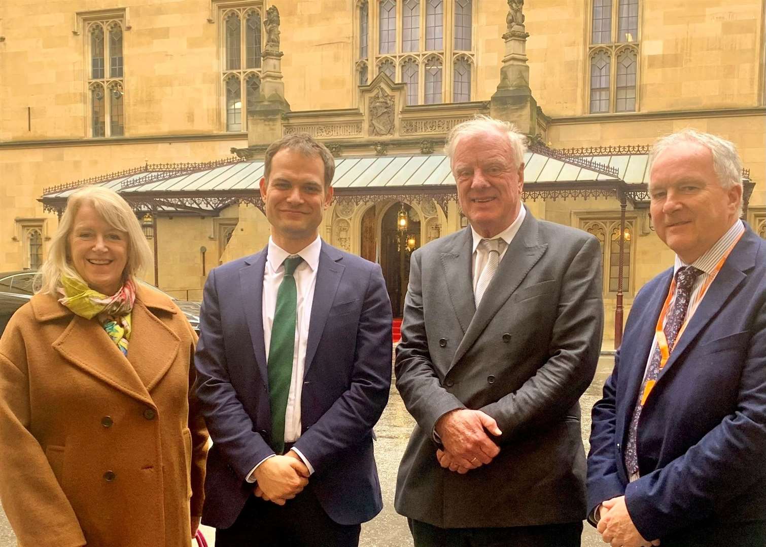 Lincolnshire leaders in Westminster to lobby for sale of RAF Scampton. West Lindsey deputy leader Coun Lesley Rollings, Lincoln MP Hamish Falconer, Gainsborough MP Sir Edward Leigh and WLDC leader Coun Trevor Young