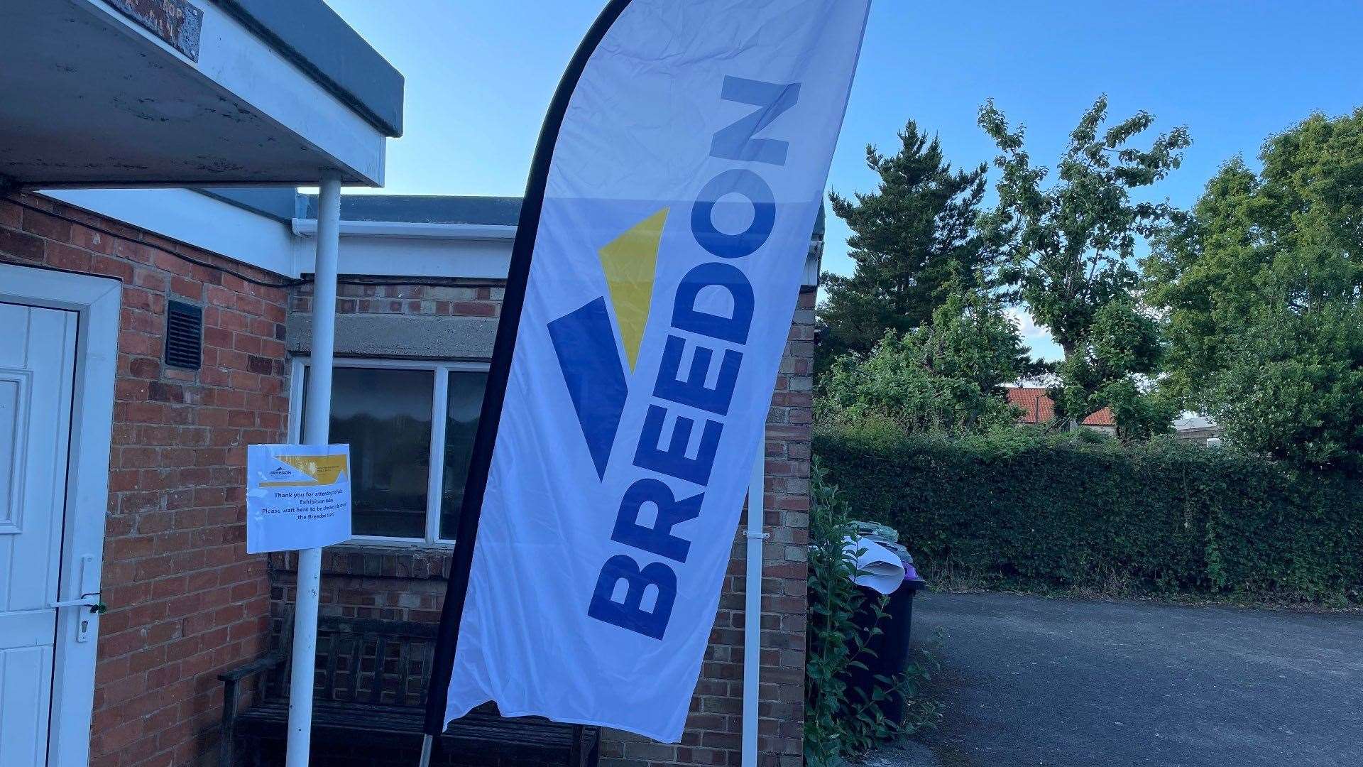 Breedon held a consultation event at West Deeping Village Hall last month. Photo: James Turner